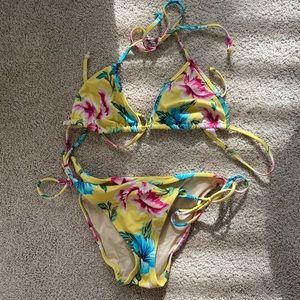 Victoria’s Secret yellow floral bikini